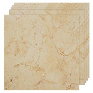 VallisCo 30-Pack Peel and Stick Vinyl Floor Tiles, 12"x12" Self-Adhesive Waterproof Peel and Stick Flooring Planks DIY for Bathroom, Kitchen, Living Room, Cover 30 Sq. Ft Beige