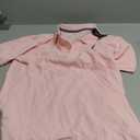 Nautica Boys' Short Sleeve Anchor Polo, Button Closure, Soft & Comfortable, Pique Fabric, Pale Pink, 14-16