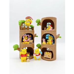 MINISO Winnie the Pooh Tree House Series Blind Box Cute Desktop Ornament Gift Collection 1pc Random Birthday Gift