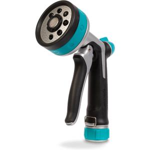 Gilmour Heavy Duty Front Control Garden Hose Nozzle with 8 Pre-set Spray Patterns, Water Hose Nozzle for Watering Garden or Lawn, Blue