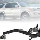 Front Right Wheel Steering Knuckle 43201-34030 Passenger Side Spindle Knuckle Compatible with Toyota Sequoia 2004-2007, Compatible with Toyota Tundra 2004-2006, Replaces 4320134030