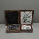 Picture Frame Set 10 pack, Farmhouse Photo Frames, Gallery Wall Frame Collage, with Two 8x10, Four 5x7, Four 4x6 Photo Frame set, in 3 Different Finishes Picture Frames For Wall or Desk,Rustic Brown