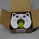 Zaviorra Cat Toy Magic Organ Cat Scratcher Cardboard with Bell Ball, Foldable Design& Changeable Accordion Shape,Exercise Anxiety Relief Toy for Indoor Cats and Protect The Furniture