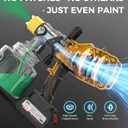 Paint Sprayer, 700W Cordless Electric Spray Paint Gun with 1400ml Container, Easy to Clean, 24000mAh Battery, LED Light, 3 Modes & 6 Nozzles, Paint Sprayer for House Painting Fence Wall Cabinet & DIY