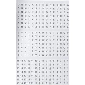 Gardner Bender 42-028 A-Z, 0-15 and Symbols Pocket Pack Wire Markers