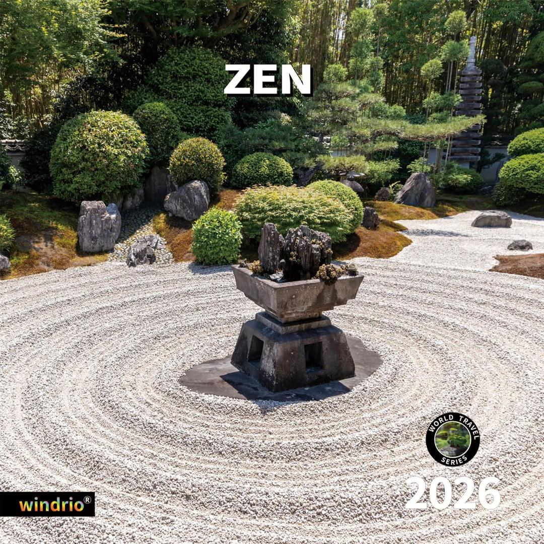 2026 Wall Calendar,Calendar 2026, November 2025 - December 2026, Wall Calendar Zen, 12" x 24" Opened,Full Page Months Thick & Sturdy Paper for Calendar Organizing & Planning