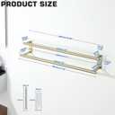 Alise Double Towel Bars for Bathroom Wall Mounted,28 Inch Towel Holder Towel Racks for Bathroom SUS304 Stainless Steel Towel Hanger Towel Rod Brushed Gold