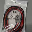 GUIRUIMOON Anderson to Ring Terminal, 50A Anderson Connector, Quick Connect Jumper Cables, Anderson Style Plug connectors, with 10AWG 2M/ 6.56Ft Cable Towing Winch Quick Connect Cable (Ads 2M)