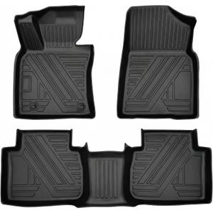 Camry Floor Mats Compatible with 2018-2024 Toyota Camry FWD Models, Non Hybrid or AWD ModelsAll Weather 3D Tech Waterproof Durable Anti-Slip TPE Floor Liners 1st 2nd Row Custom-fit Set Accessories