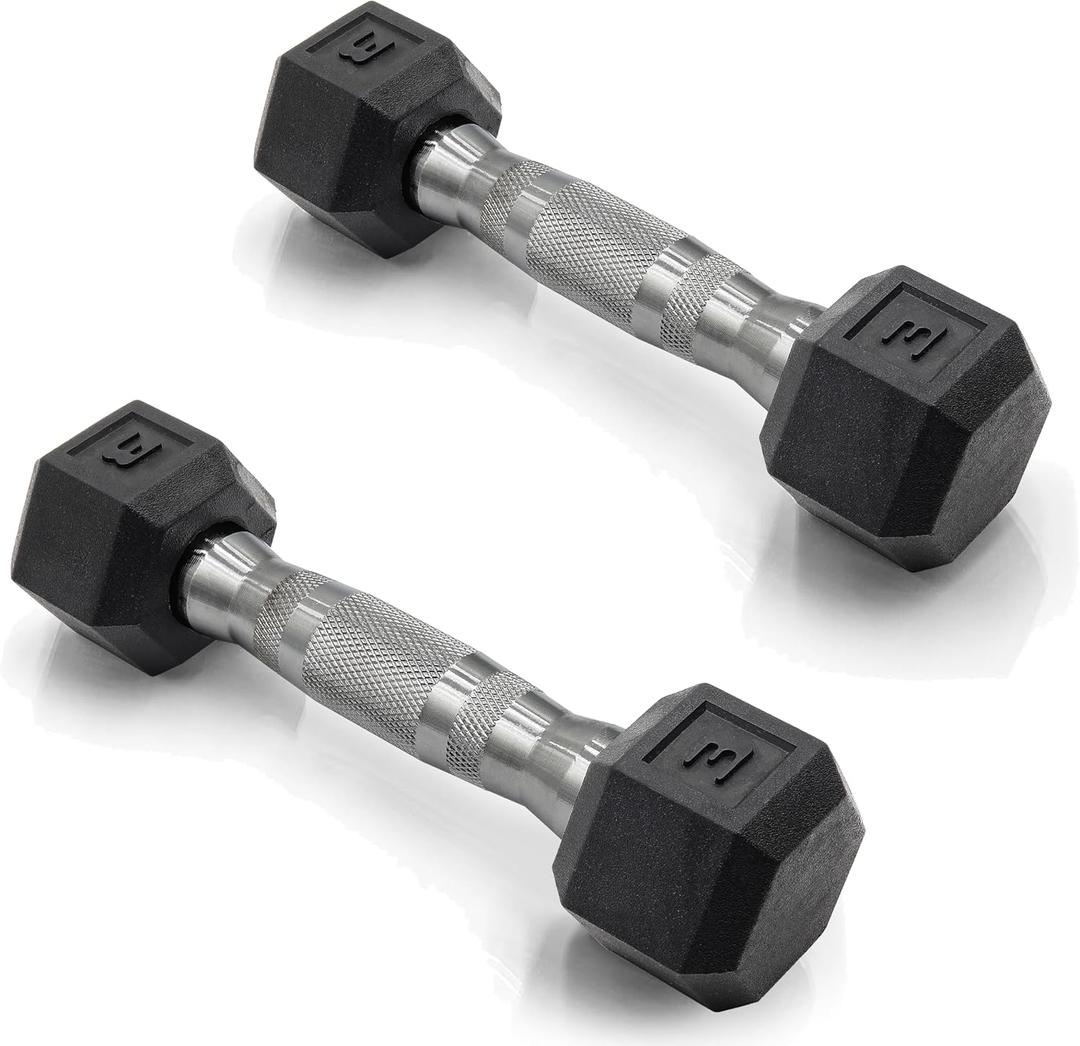 CAP Barbell Coated Dumbbell Weight | Multiple Options Pairs & Sets (3 lb - Pair)