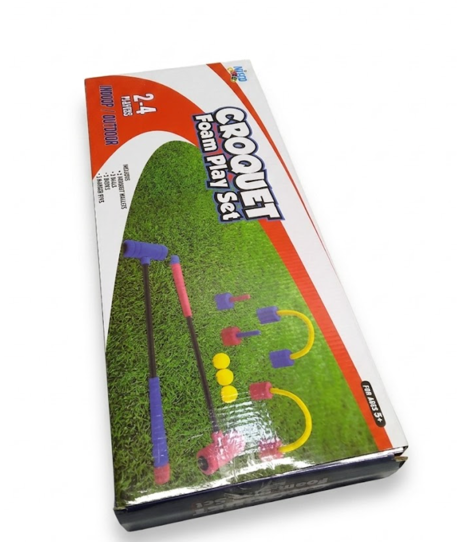 Croquet Foam Play Set 2 Pack, New-Indoor/Outdoor Croquet Foam Play Set