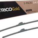 TRICO Gold 24" + 22" Premium Automotive Replacement Windshield Wiper Blades (Set of 2), Passenger and Driver Side All-Weather Beam Wiper Blades for Select Vehicle Models