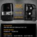 OKLPF Rear Brake Tail Lights Compatible With 2004 2005 2006 2007 2008 Ford F150 F-150 Replacement Black Taillights Assembly,Includes Bulbs,Driver and Passenger Side