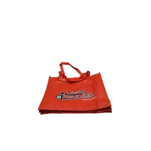 Red Tote Bags Set of 2, Bulk Pack Grocery Shopping Travel Business Activities advertisement Reusable Bag