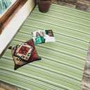 Outdoor/Indoor Rug Plastic Straw Rug Waterproof Portable Outdoor Mat, Easy to Clean and Fold,Perfect for Garden, Patio, Picnic, Decking-Green6x9Ft