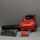 CRAFTSMAN 20V MAX Cordless Leaf Blower, Battery & Charger Included (CMCBL720M1) Red