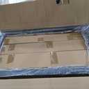 Olee Sleep 18 Inch Heavy Duty Steel Slat Anti-Slip Support, Easy Assembly Platform Bed Frame, Noise Free Steel Mattress Foundation, Maximum Storage, No Box Spring Needed, Black, Cal King Size