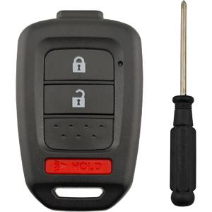 Cutting Not Required Replacement Key Fob Cover Case fit for Honda Civic Accord Crosstour CR-V HR-V Key Fob Shell (3 Button)