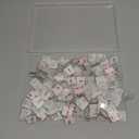 100PCS Cable Clips, Adhesive Wire Clips Strong Cord Clips Wire Holders, Cable Management Clips for Desk, Wall, Car, TV, Ethernet Cable (Clear, Medium)