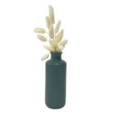 Holiday Home Setaria Viridis in Blue Vase
