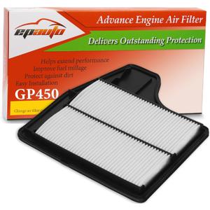 EPAuto GP450 (CA11450) Engine Air Filter, Replacement for Nissan Altima L4 Sedan (20132018)  Rigid Panel Air Intake Filter for 2.5L 4-Cylinder Engine