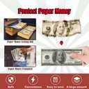 400 Pcs Clear Plastic Paper Money Sleeves Holder with Storage Box, Bill Protector Slab Holder for Collectors,Bill, Banknotes,Banknote, Stamp