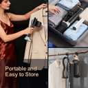 Travel Steamer for Clothes,Sundu Portable Handheld Garment Steamer,15s Fast Heat-up,2 Water Tanks (180 ml&100 ml),Steamer Ironing Gloves,45 Minutes of Continuous Ironing for Home,Travel(Dark)