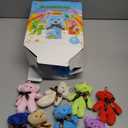 28 Packs Valentine's Day Gift for Kids - 4.7" Mini Plush Bear Stuffed Animals Bulk Keychain with Valentine's Day Cards for Kids School, Classroom Gift Exchange, Party Favor & Prize for Boys Girls