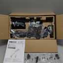 BONTEC Monitor Arm Desk Mount, Gas Spring Monitor Stand, Adjustable Full Motion VESA with C Clamp & Grommet Base, Supports 6.6-19.8lbs LCD/LED Tilt, Swivel, Rotation (Single Arm, 15-32 Inch)