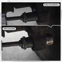 RULLINE 29090 Heavy-Duty Truck Anchor Pin Bushing Removing Replacement Tool Kit Compatible with 1-3/8 Anchor bushings 11-1/2" Long Drive