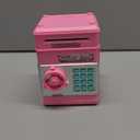 GuDoQi Piggy Bank for Girls Electronic Coin Money Bank Toy for 3 4 5 6 7 8 9 10 Year Old Children, Mini ATM Cash Coin Saving Box for Birthday Gifts Kids Age 3-10, Pink