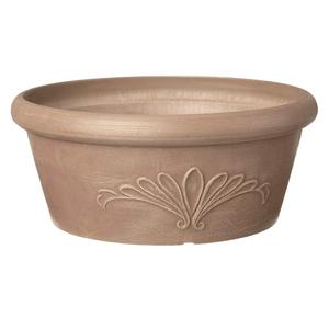 Arcadia Garden Products PSW TA30TP Plastic/Stone/Wood Composite Bulb Pan – No Drainage Hole (Drillable), Planter Bowl for Succulents, Bonsai, Fairy Gardens, Herbs,12-Inch, Taupe