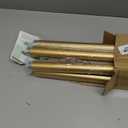 Gold Curtain Rods for Windows 48 to 84 Inch(4-7ft),1 Inch Adjustable Curtain Rod,Heavy Duty Window Rods,Decorative Swan Finials Drapery Pole,Telescoping Single Rod for Bedroom 36-88",Brass