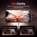 GolbinBox 3-Pack Privacy Screen Protector for iPhone 16 Pro 6.3 Inch,Military-Grade Shatterproof Anti-Spy HD Tempered Glass, Easy Installation,Dust and Bubble Free,9H Hardness,Anti - Fingerprint