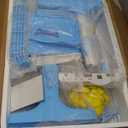 Kids Desk and Chair Set, Height Adjustable Child's School Study Writing Tables, Kids Desk with Bookstand and Storage Drawer, Widened Desktop with Desktop for Boys and Girls