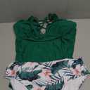 Yonique Womens Two Piece Swimsuits Tummy Control Tankini Plus Size Bathing Suit Halter V Neck Swimwear, Size: XL