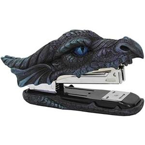 Pacific Giftware PT Dragon Head Blue Eyes Decorative Functional Stapler Figurine Office Stationery