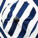 Sunnyglade 9ft Patio Umbrella Replacement Canopy Market Umbrella Top Outdoor Umbrella Canopy with 8 Ribs (Blue and White)