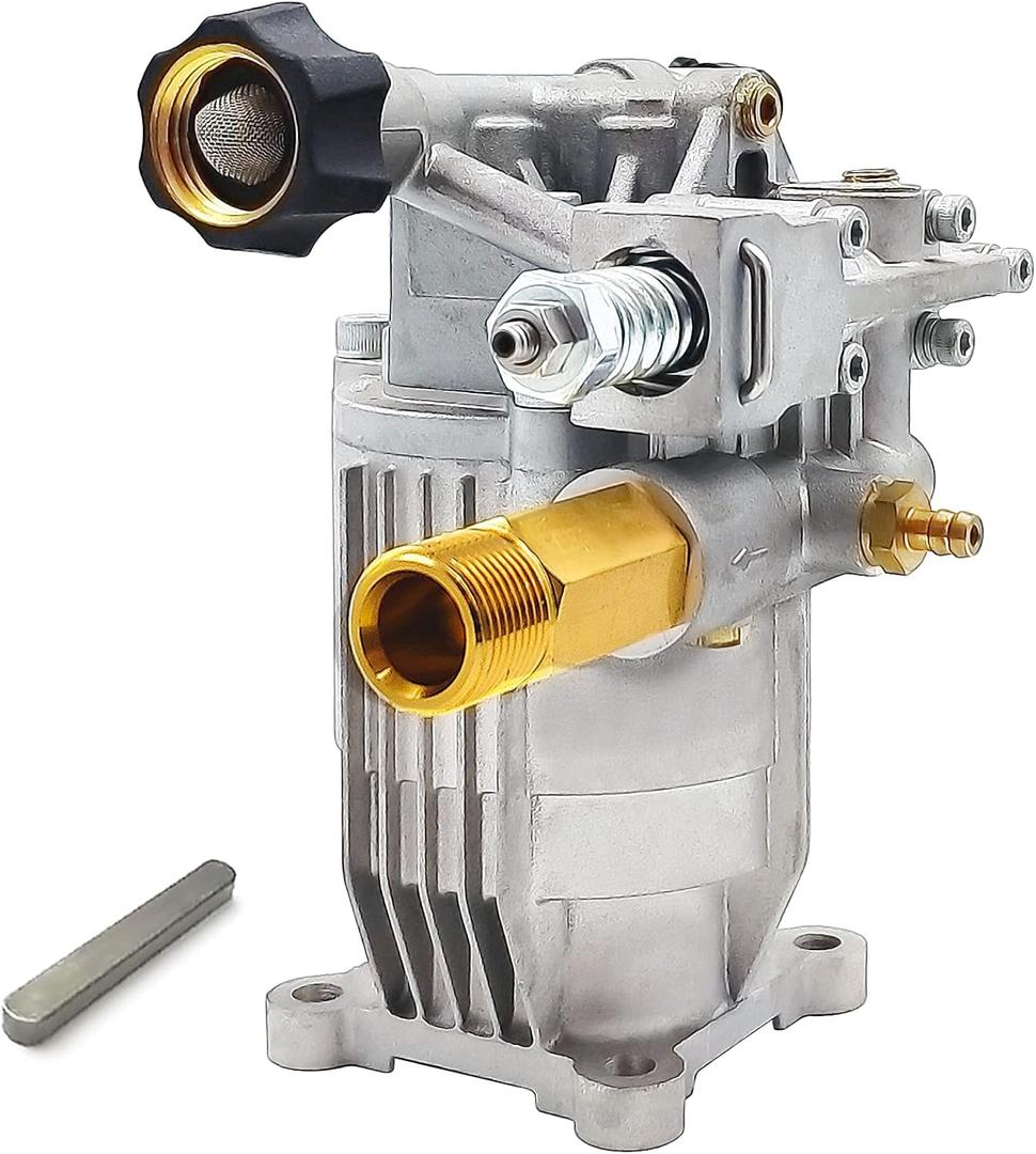 2400-2800PSI Pressure Washer Replacement Pump, 3/4" Shaft Horizontal Pressure Pump Replacement Power Washer Pumps for Power Washer