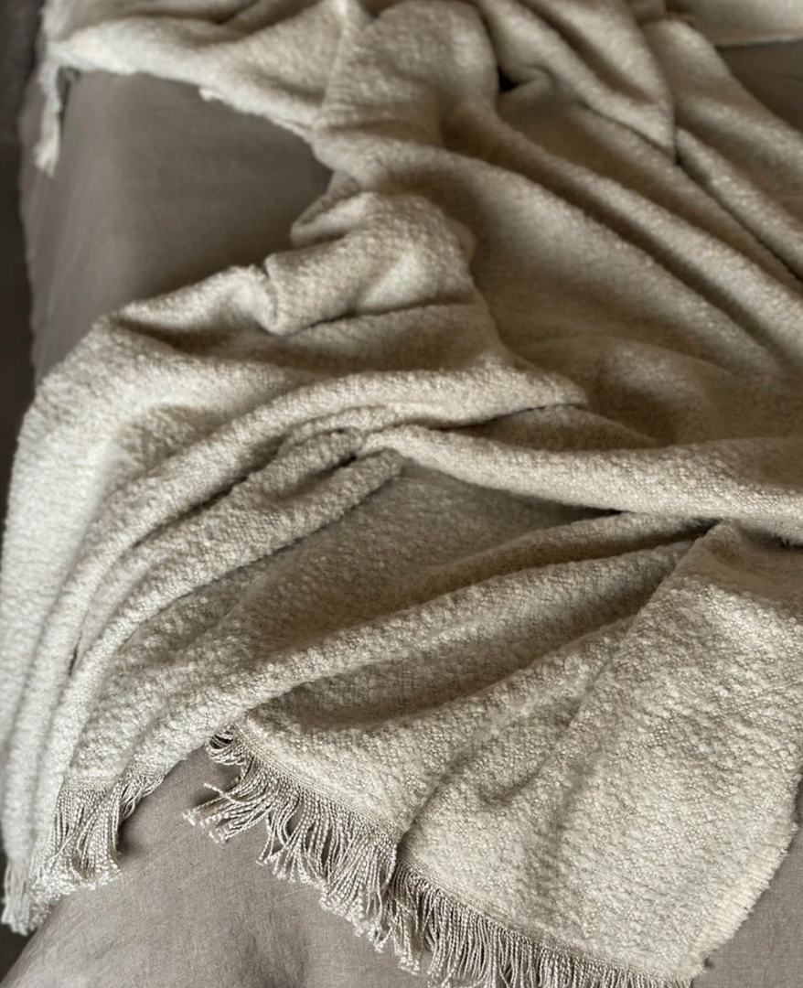 KinCam Comforter Light Grey, Lightweight Soft Blanket, Throw Blanket for Bed, Size 140"x 66
