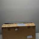 28In Modern Table Base Metal Pedestal Dinning Table Legs with Suction Cups, Heavy Duty Desk Base for Marble,Glass,Wood Top (Black)