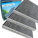 3 Pack BW134 Cabin Air Filter for Honda Accord Civic CR-V Odyssey Pilot Ridgeline Passport Crosstour CSX ILX MDX RDX RL RLX TL TLX TSX ZDX with Carbon
