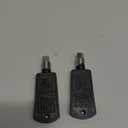 The Lord of the Tools 2Pcs Mini Fridge Key Lock Freezer Door Key Replacement Pentagonal Hole Key Accessories for Chassis Distribution Box Refrigerator 5.8x6mm Black