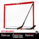 Franklin Sports Hockey Goal, Ball, and Stick Set - NHL
Driveway Fun for Beginners, Complete Starter Kit, Lightweight PVC Frame, Durable Pre-Fit Netting, For Junior Players