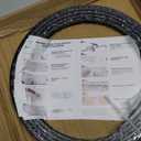 Ceiling Curtain Track, Black Flexible Bendable Curtain Track 12 Ft Curved Curtain Rail Ceiling Wall Mount Sliding Curtain Ceiling Track System Set for Bay Window, Room Divider