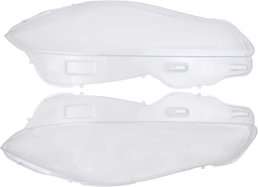 ApplianPar Front Left and Right Side Headlight Lens for Jaguar XJ XJL 2010-2019 Headlamp Cover Shell Clear