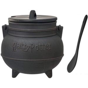 Harry Potter Ceramic Cauldron Soup Mug with Spoon (1 Count (Pack of 1))