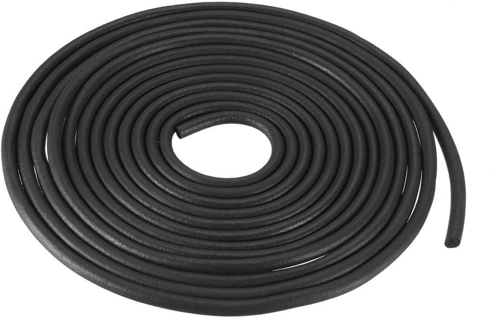 uxcell Foam Rubber Seal Weather Strip 4mm Diameter 5 Meters Long Black