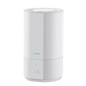 Livatro 4L Top Fill Humidifiers for Bedroom Large Room Nursery, Cool Mist Humidifier With Ultrasonic Quiet, Auto Shut-off and Easy to Clean, Last up to 40 Hours, White