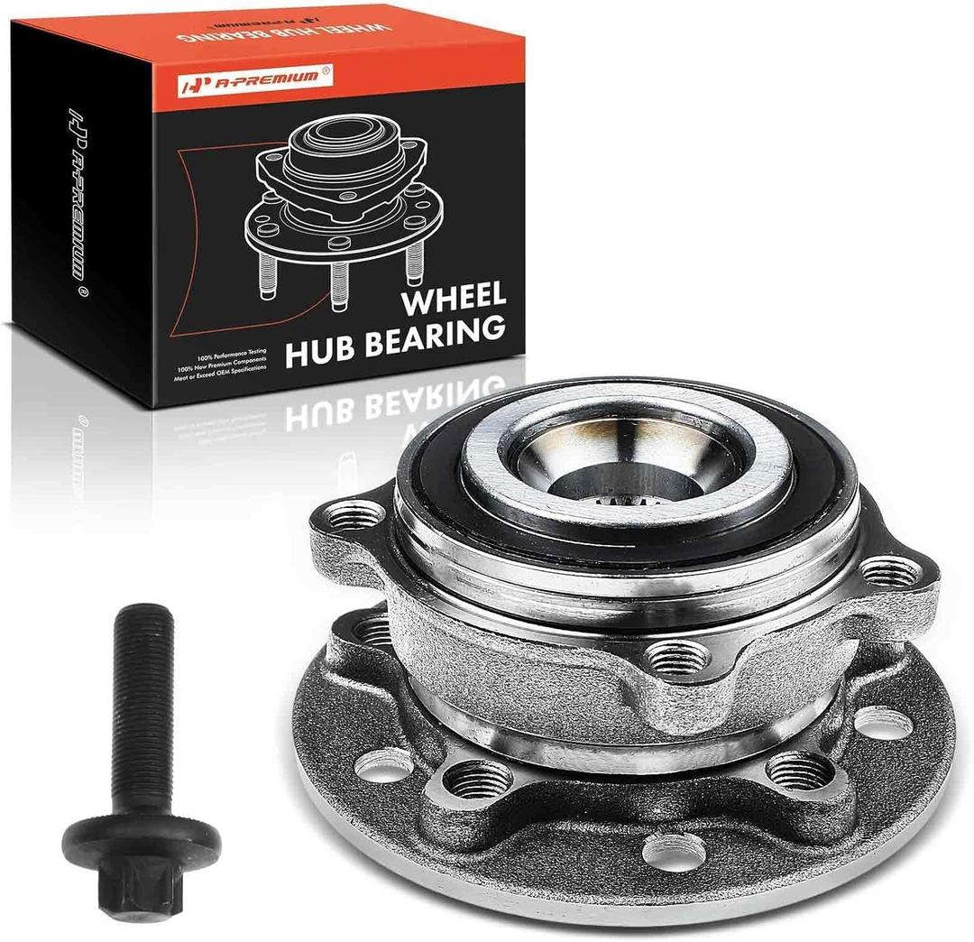 A-Premium Front Wheel Bearing and Hub Assembly Compatible with AWD/4-Matic Mercedes-Benz Model 2015-2019 - C300 C400 E300 E400 E450 CLS450 GLC300 GLC350e, AMG E53 C43 GLC43 CLS53 C450